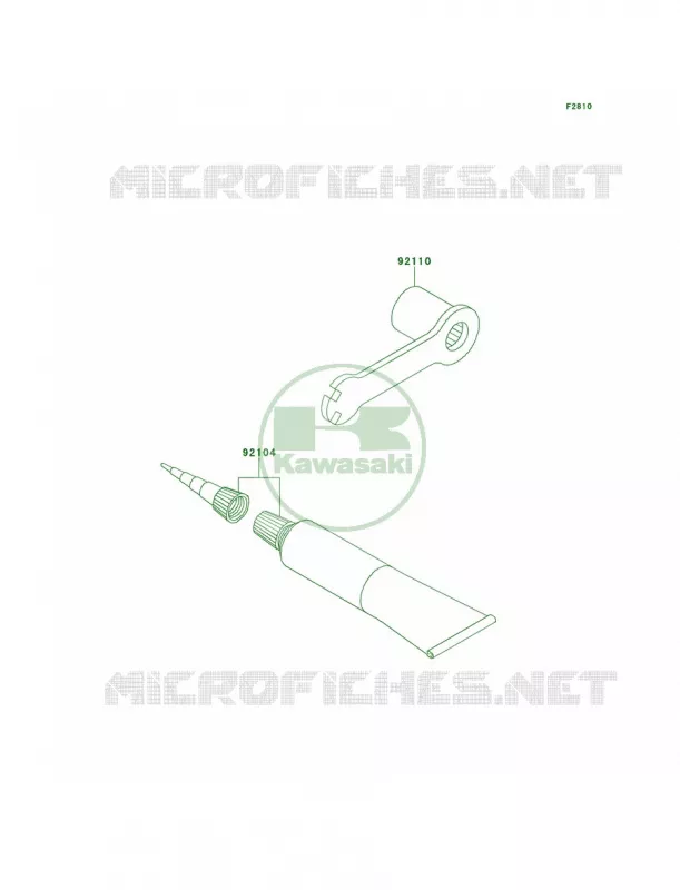 Owner's Tools Kawasaki MOTOS 100 2012 KX100  KX100DCF