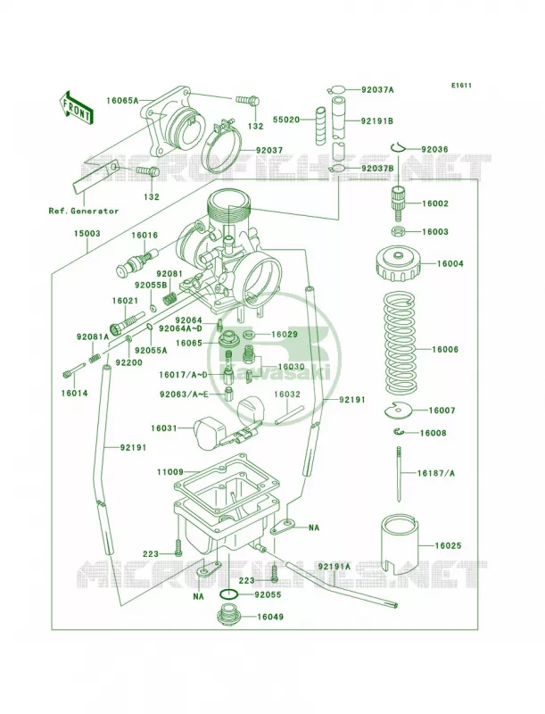Carburetor Kawasaki MOTOS 65 2012 KX65   KX65ACF