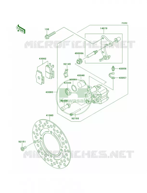 Front Brake Kawasaki MOTOS 65 2011 KX65   KX65ABF