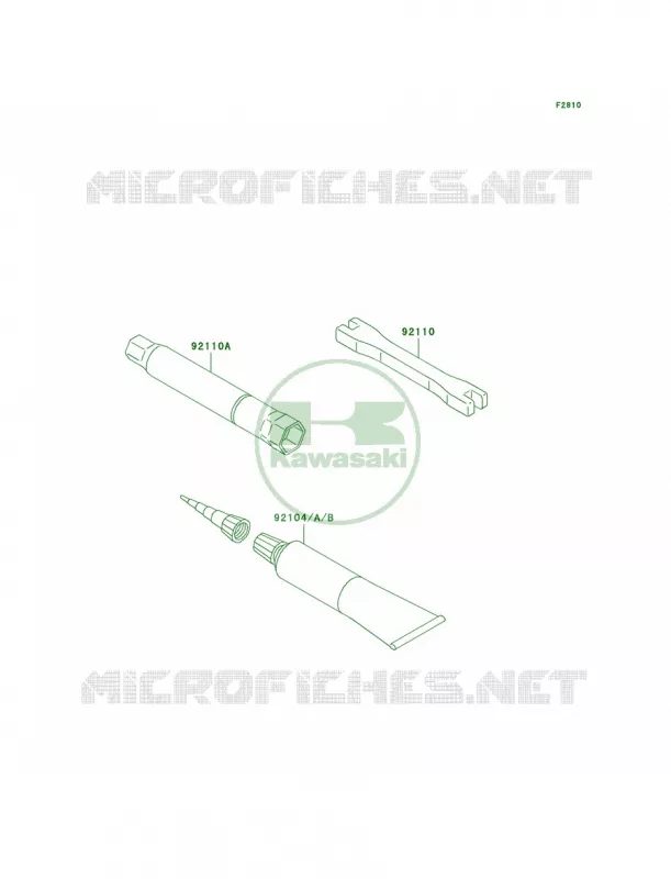Owner's Tools Kawasaki MOTOS 250 2010 KX250F  KX250XAFB