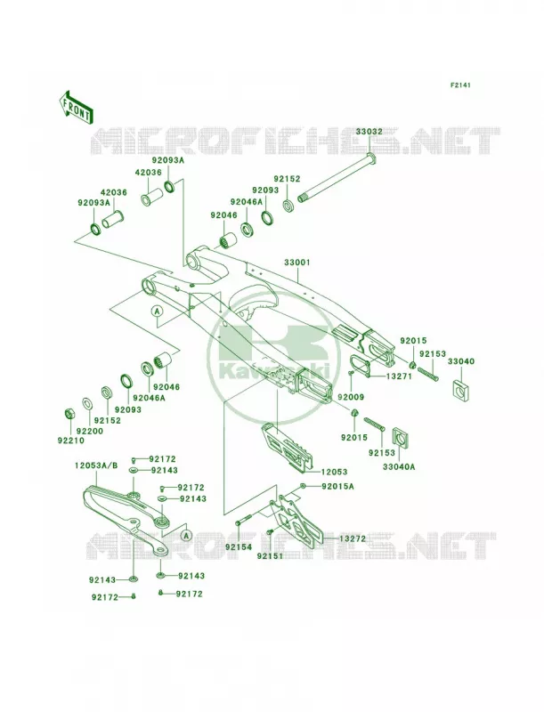 Swingarm Kawasaki MOTOS 450 2010 KX450F  KX450EAF