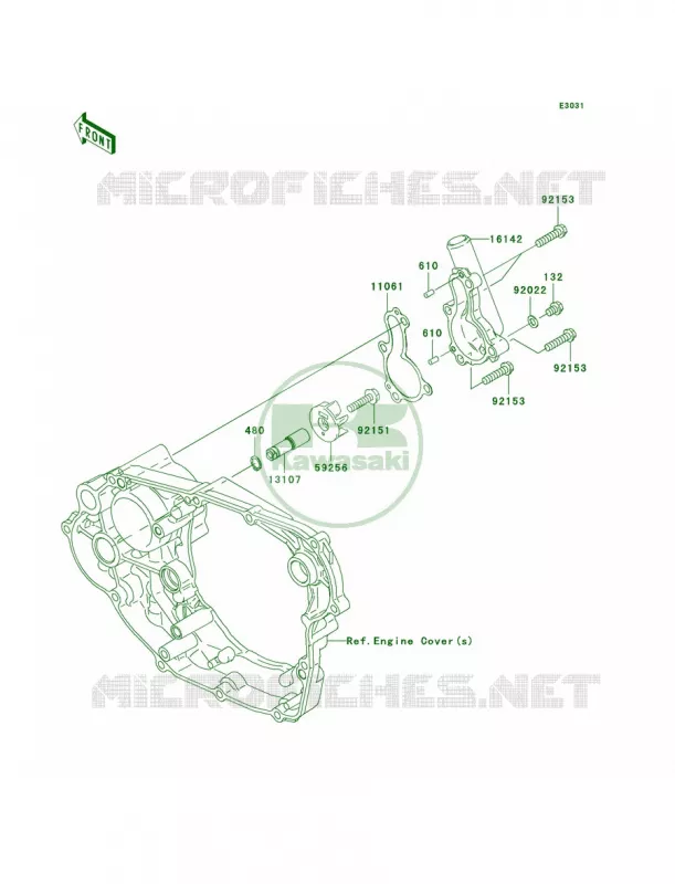 Water Pump Kawasaki MOTOS 450 2010 KX450F  KX450EAF
