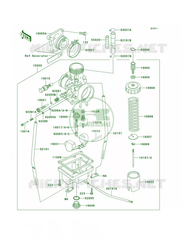 Carburetor Kawasaki MOTOS 65 2009 KX65   KX65A9F
