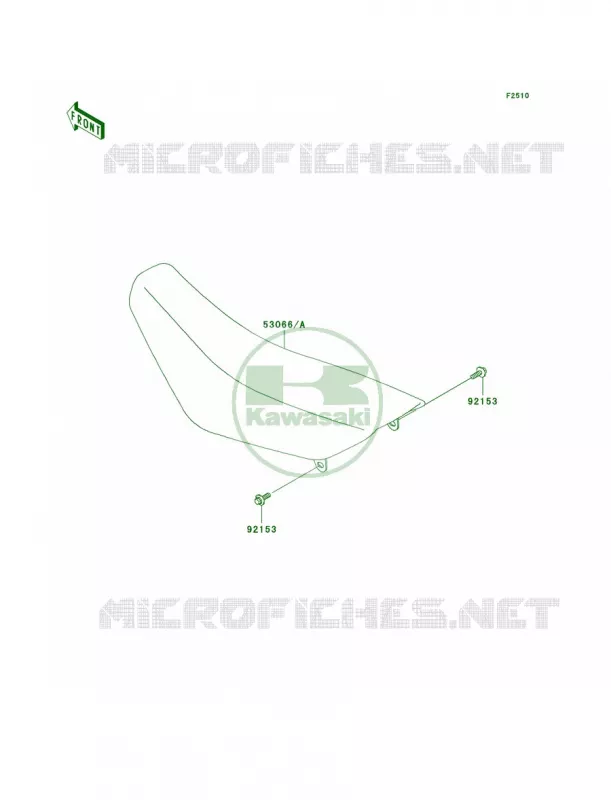 Seat Kawasaki MOTOS 65 2009 KX65   KX65A9F