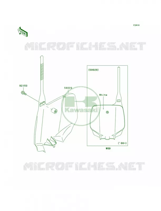 Accessory Kawasaki MOTOS 100 2009 KX100  KX100D9F