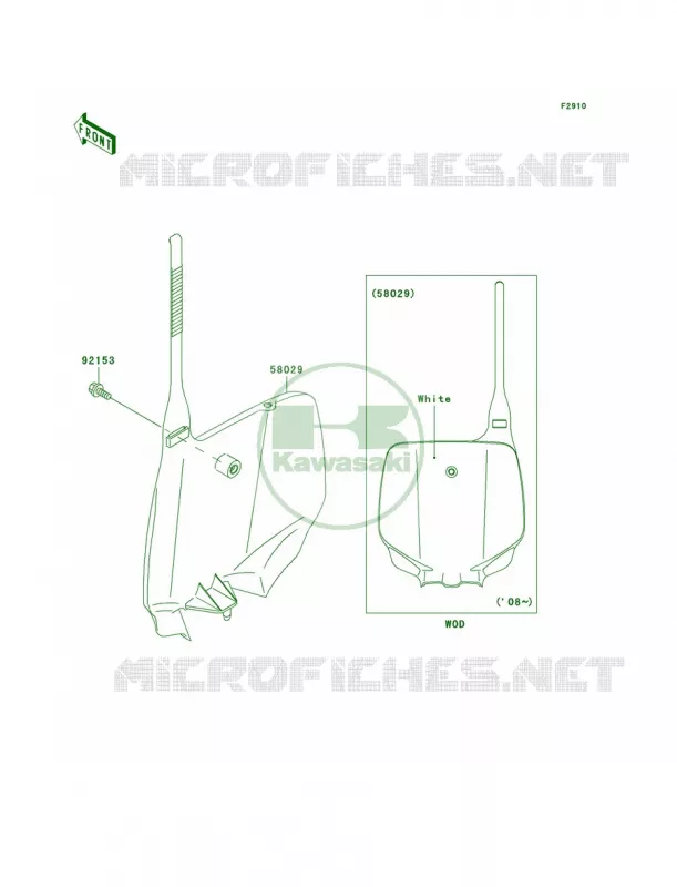 Accessory Kawasaki MOTOS 100 2009 KX100 Monster Energy  KX100D9FA