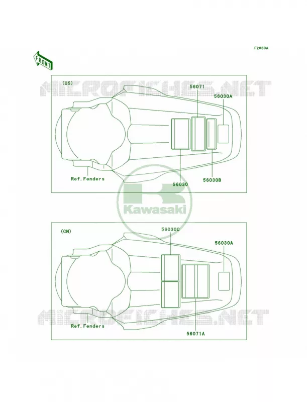 LabelsD8FD9F Kawasaki MOTOS 100 2009 KX100 Monster Energy  KX100D9FA