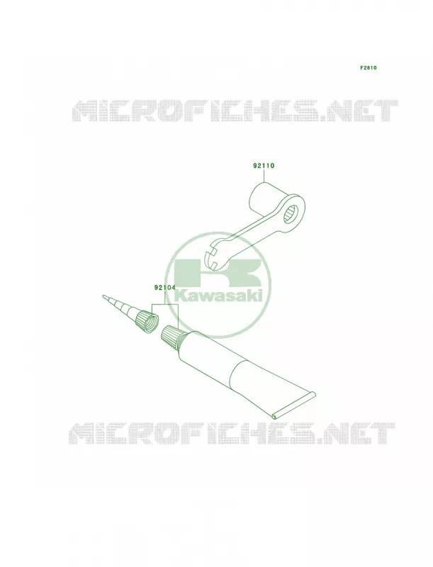Owner's Tools Kawasaki MOTOS 100 2009 KX100 Monster Energy  KX100D9FA