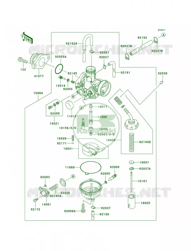 Carburetor Kawasaki MOTOS 140 2009 KLX140L  KLX140B9F
