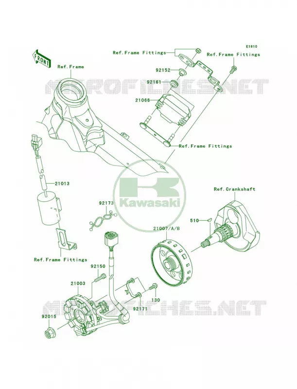 Generator Kawasaki MOTOS 450 2009 KX450F  KX450E9F