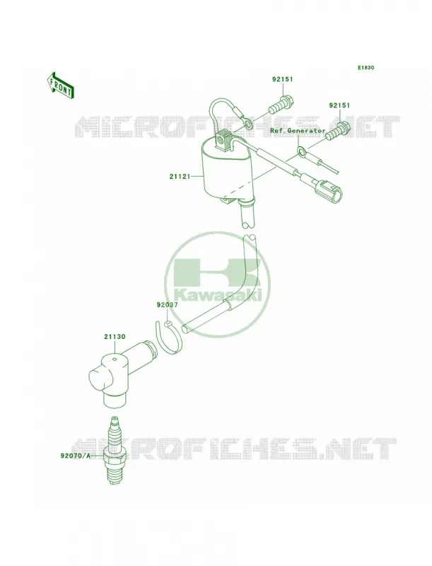 Ignition System Kawasaki MOTOS 85 2008 KX85  KX85A8F