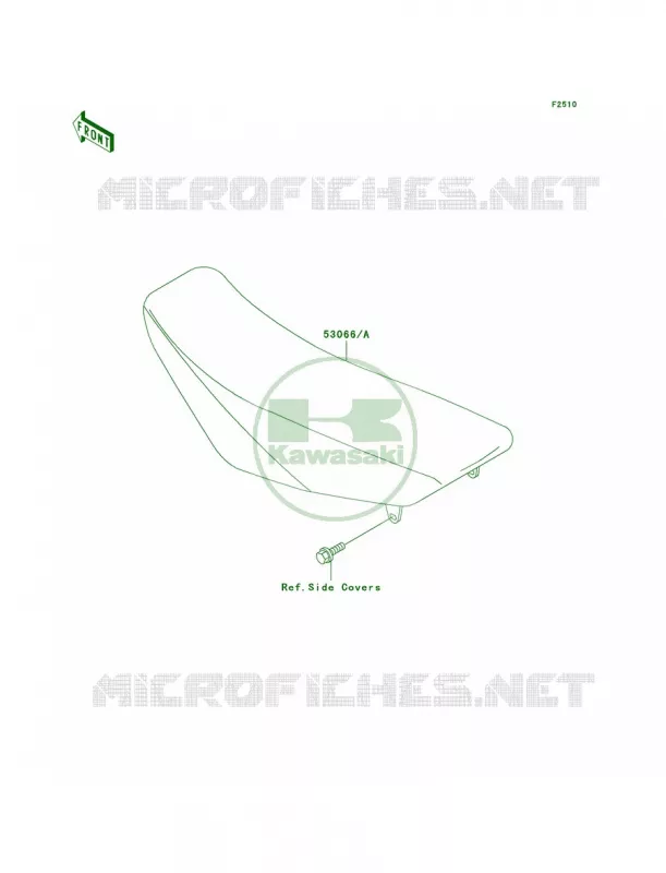 Seat Kawasaki MOTOS 85 2008 KX85  KX85A8F