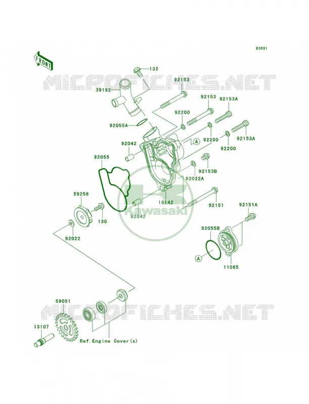 Water Pump Kawasaki MOTOS 250 2008 KX250F  KX250T8F