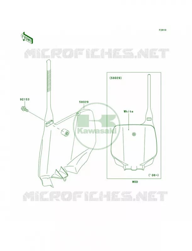 Accessory Kawasaki MOTOS 85 2009 KX85 Monster Energy  KX85A9FA