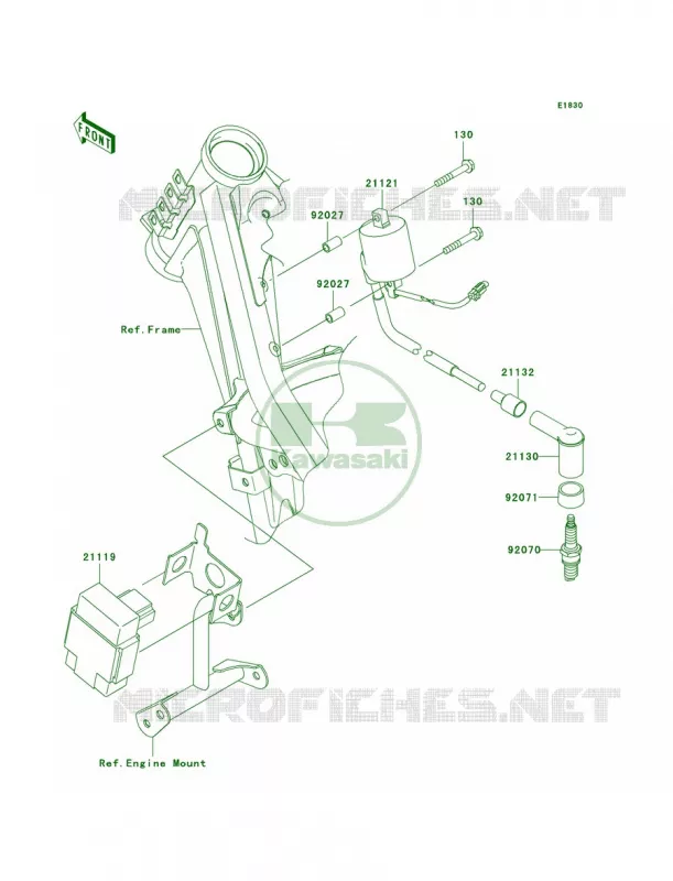 Ignition System Kawasaki MOTOS 140 2009 KLX140L Monster Energy  KLX140B9FA