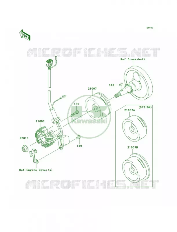 Generator Kawasaki MOTOS 250 2007 KX250F  KX250T7F