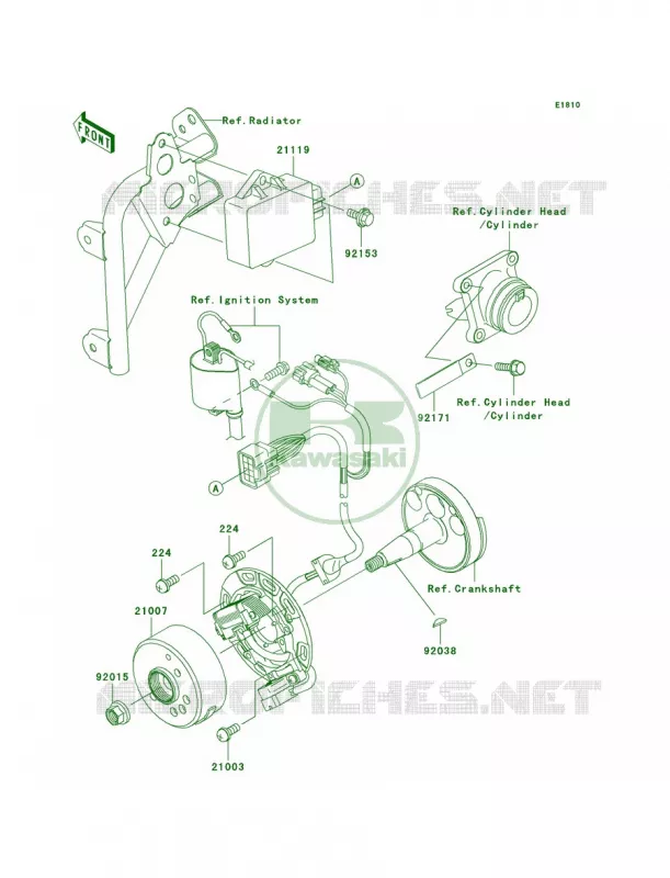 Generator Kawasaki MOTOS 100 2006 KX100  KX100D6F
