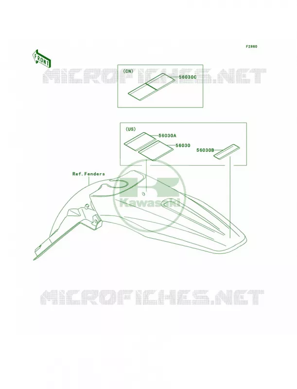 Labels Kawasaki MOTOS 250 2006 KX250F  KX250T6F