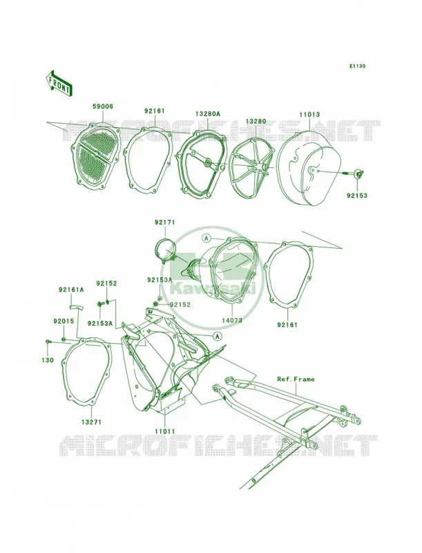 Air Cleaner Kawasaki MOTOS 450 2006 KX450F  KX450D6F