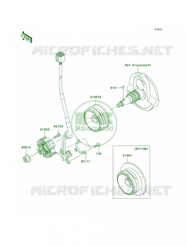 Generator Kawasaki MOTOS 450 2006 KX450F  KX450D6F