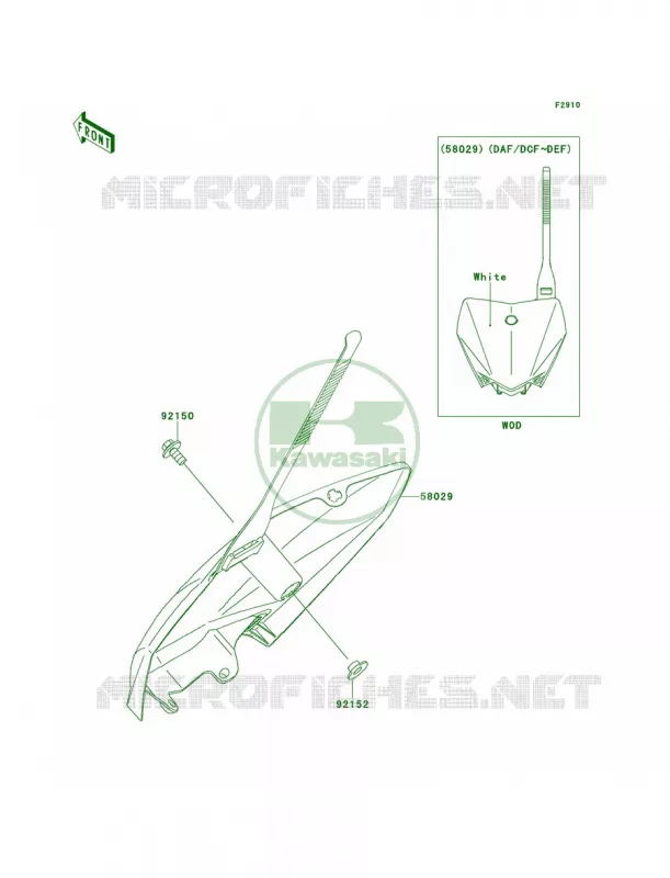 Accessory Kawasaki MOTOS 110 2014 KLX110L  KLX110DEF