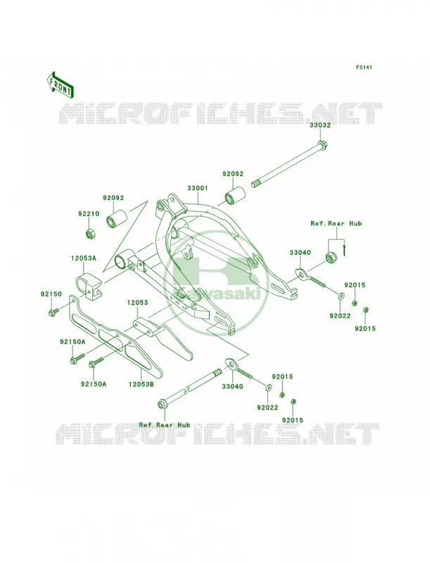 Swingarm Kawasaki MOTOS 110 2014 KLX110L  KLX110DEF