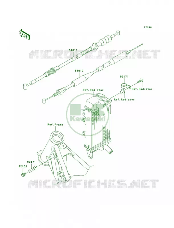 Cables Kawasaki MOTOS 85 2006 KX85  KX85A6F