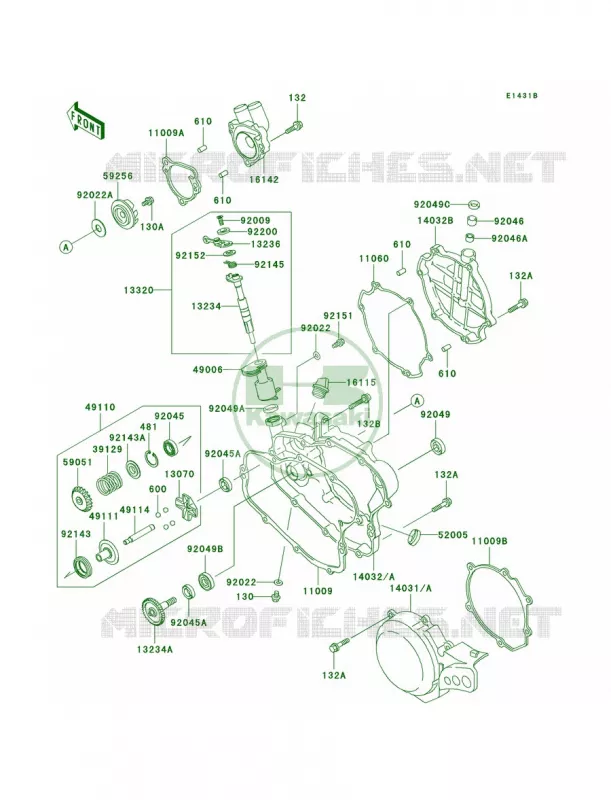 Engine CoversD4D5 Kawasaki MOTOS 100 2005 KX100  KX100-D5
