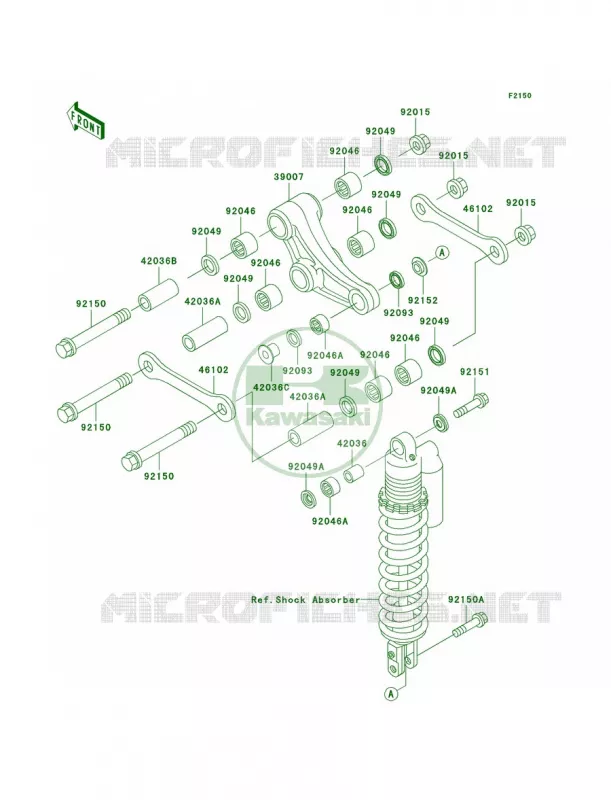 Rear Suspension Kawasaki MOTOS 85 2005 KX85  KX85-A5