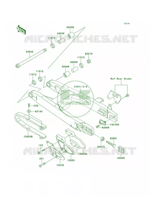 Swingarm Kawasaki MOTOS 85 2005 KX85  KX85-A5