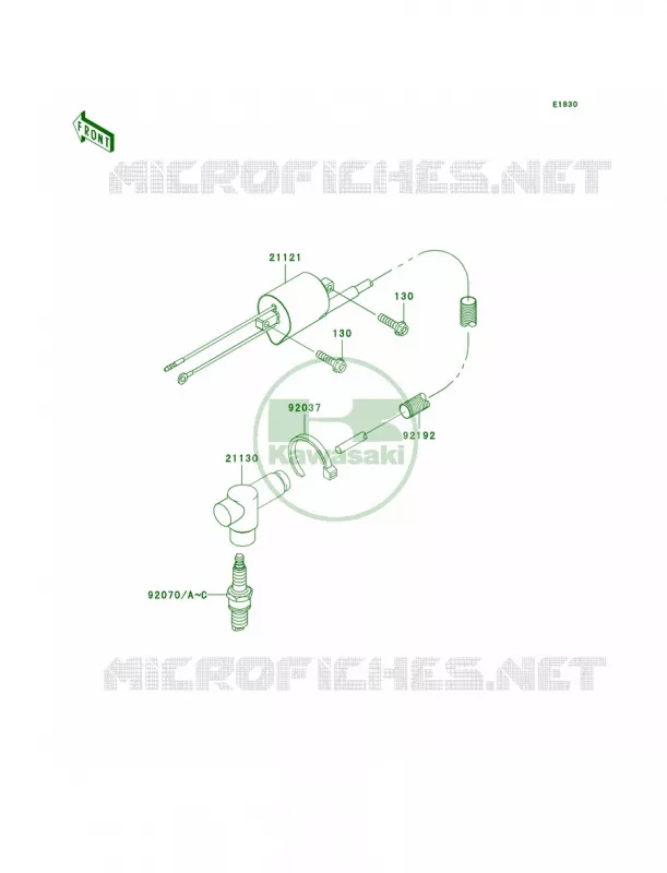 Ignition System Kawasaki MOTOS 125 2004 KX125  KX125-M2
