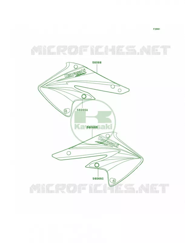 Decals Kawasaki MOTOS 250 2004 KX250F  KX250-N1
