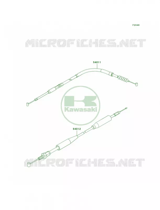 Cables Kawasaki MOTOS 500 2004 KX500  KX500-E16