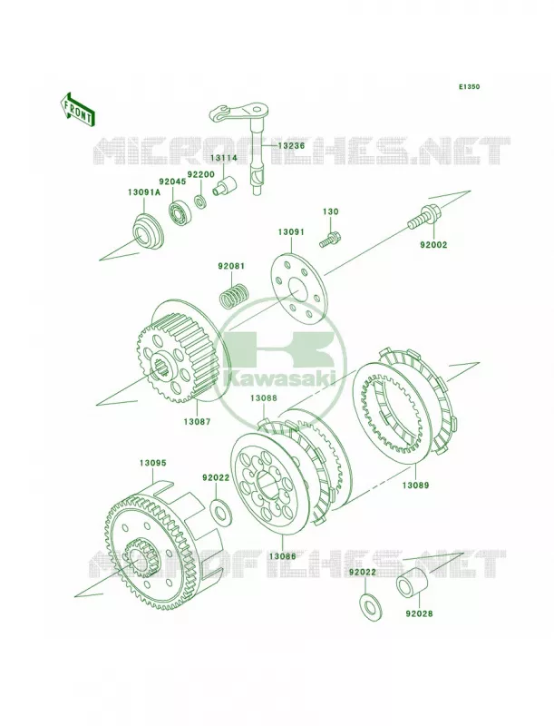 Clutch Kawasaki MOTOS 65 2004 KX65  KX65-A5