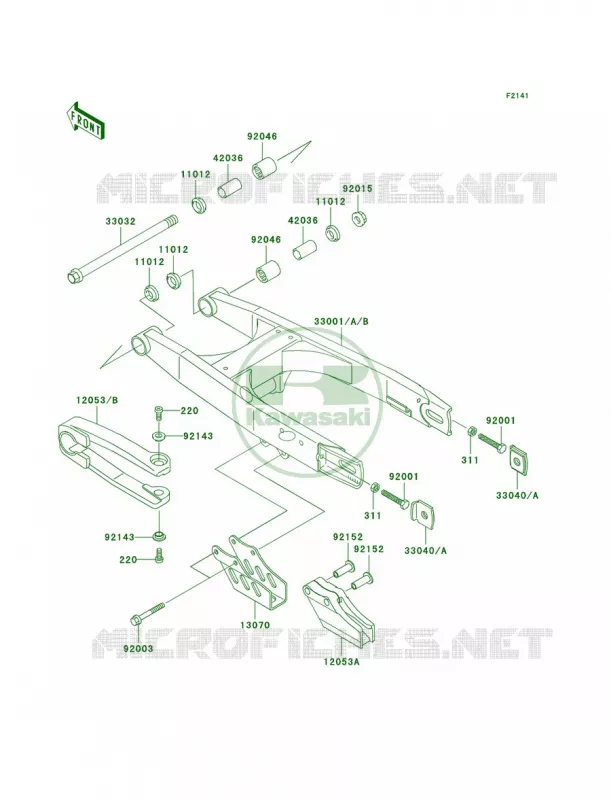 Swingarm Kawasaki MOTOS 65 2004 KX65  KX65-A5