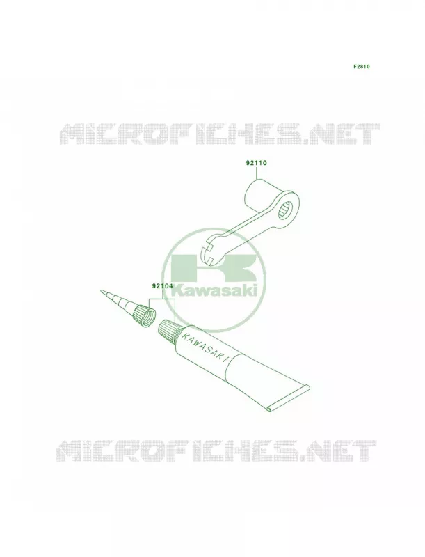 Owner's Tools Kawasaki MOTOS 85 2004 KX85  KX85-A4