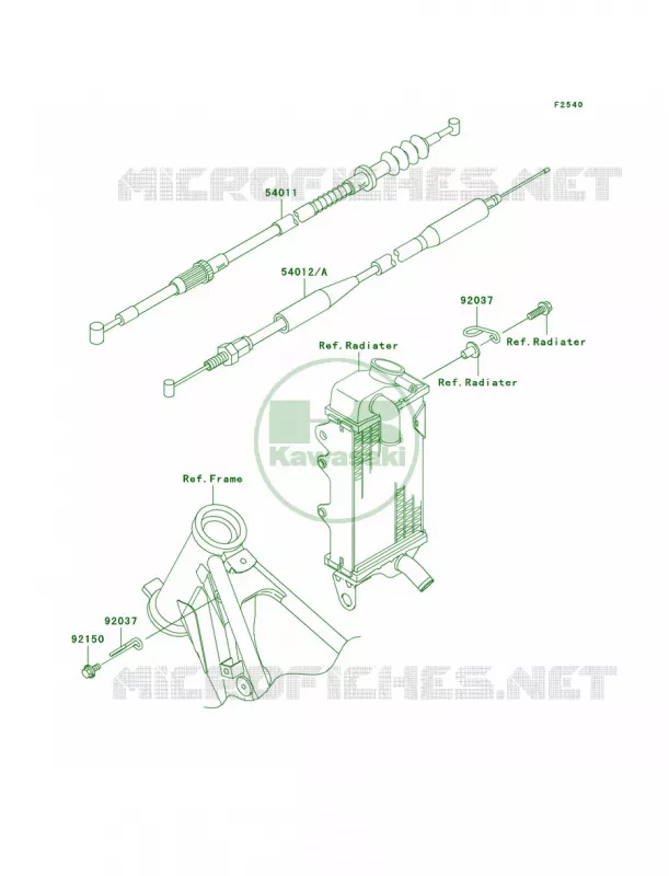 Cables Kawasaki MOTOS 100 2003 KX100  KX100-D3