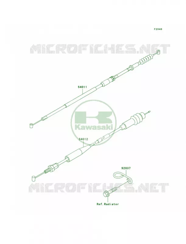 Cables Kawasaki MOTOS 250 2003 KX250  KX250-M1