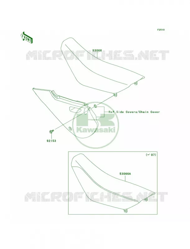 Seat Kawasaki MOTOS 110 2009 KLX110  KLX110A9F