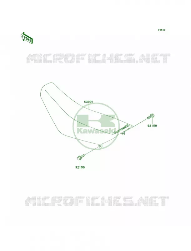 Seat Kawasaki MOTOS 65 2003 KX65  KX65-A4