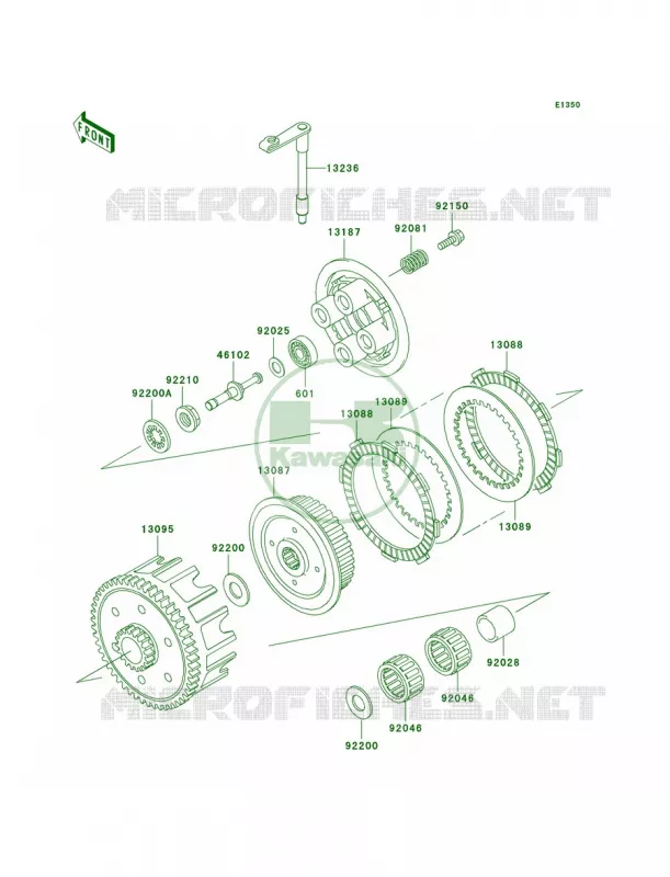 Clutch Kawasaki MOTOS 85 2003 KX85  KX85-A3