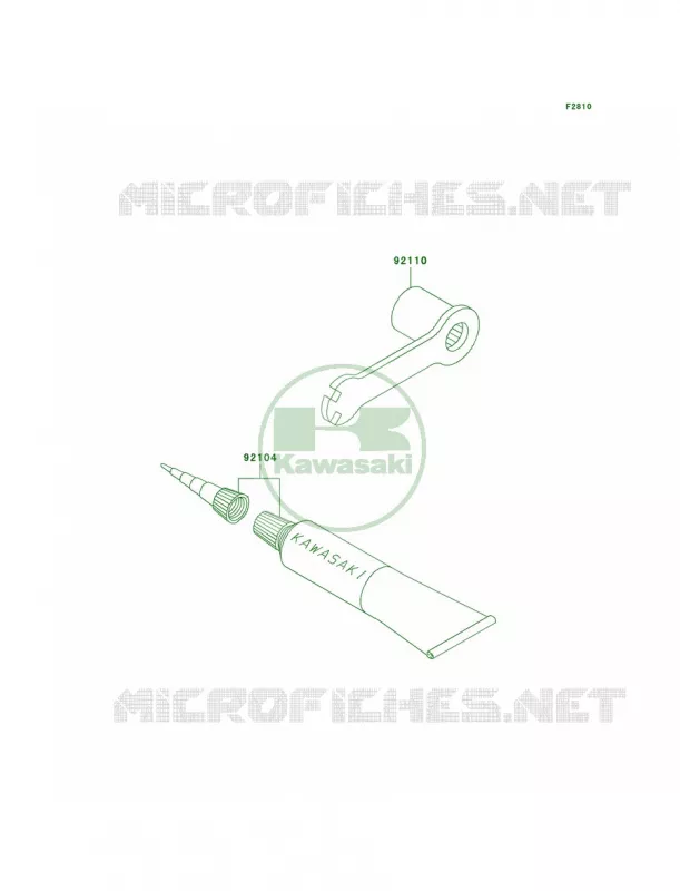 Owner's Tools Kawasaki MOTOS 100 2002 KX100  KX100-D2