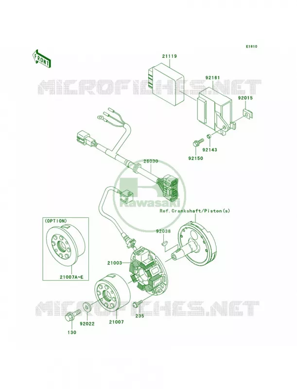 Generator Kawasaki MOTOS 125 2002 KX125  KX125-L4