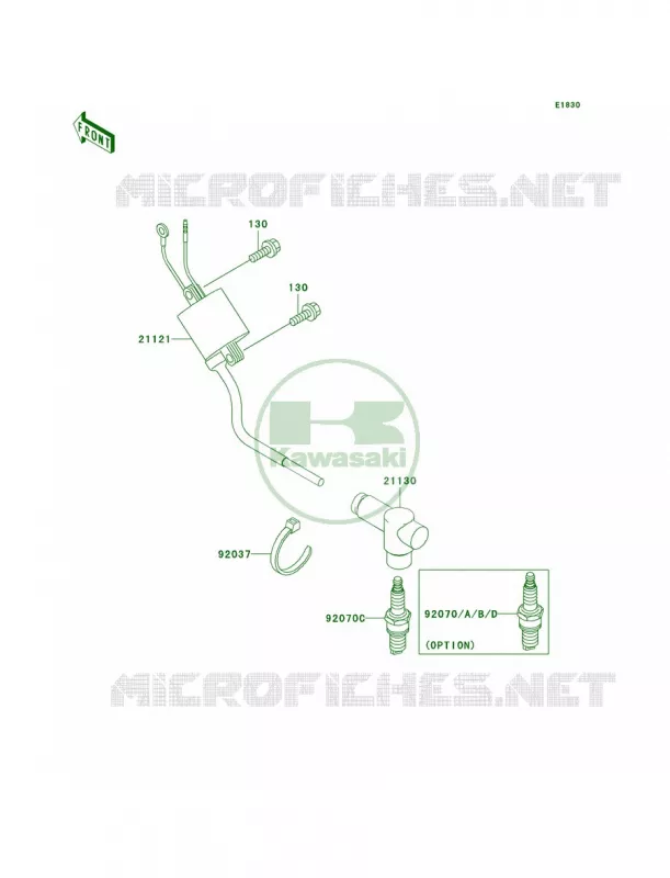 Ignition System Kawasaki MOTOS 125 2002 KX125  KX125-L4