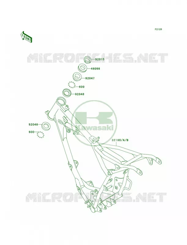 Frame Kawasaki MOTOS 60 2002 KX60  KX60-B18