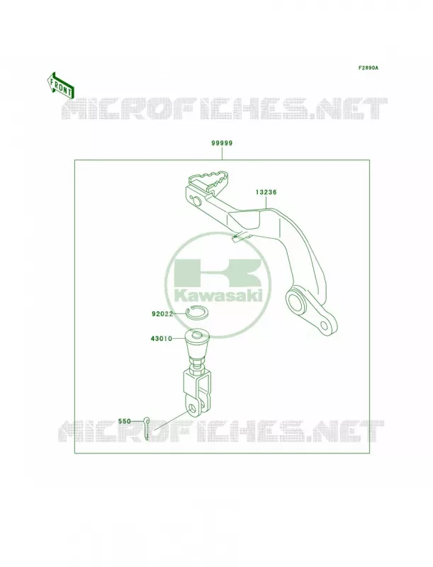 Optional PartsBrake Pedal Kawasaki MOTOS 65 2002 KX65  KX65-A3
