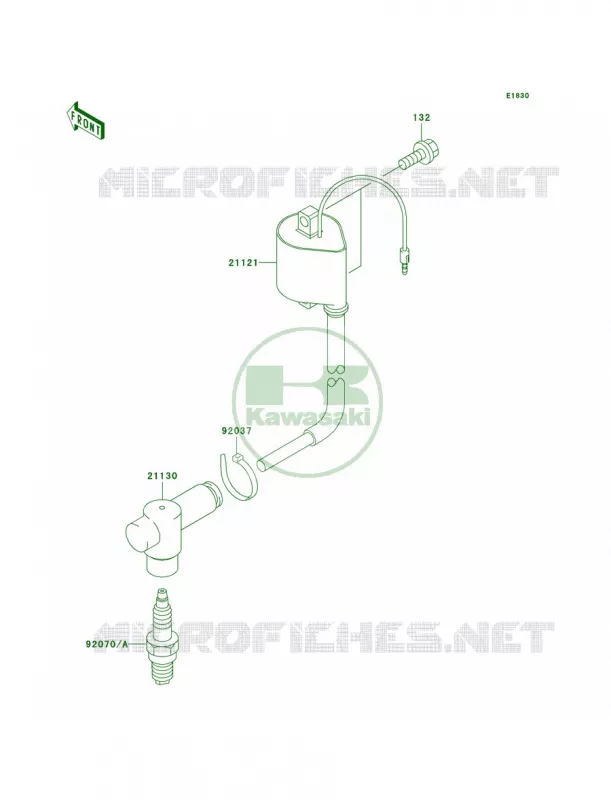 Ignition System Kawasaki MOTOS 100 2001 KX100  KX100-D1