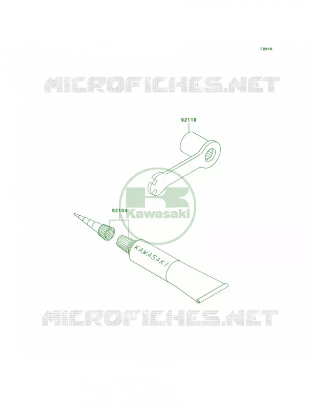 Owner's Tools Kawasaki MOTOS 100 2001 KX100  KX100-D1