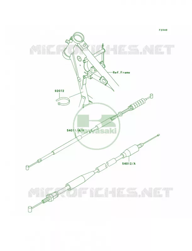 Cables Kawasaki MOTOS 65 2001 KX65  KX65-A2