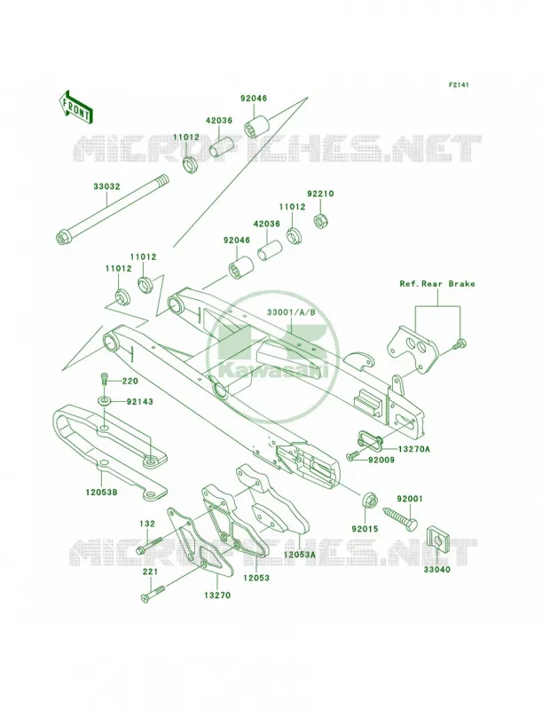Swingarm Kawasaki MOTOS 85 2001 KX85  KX85-A1